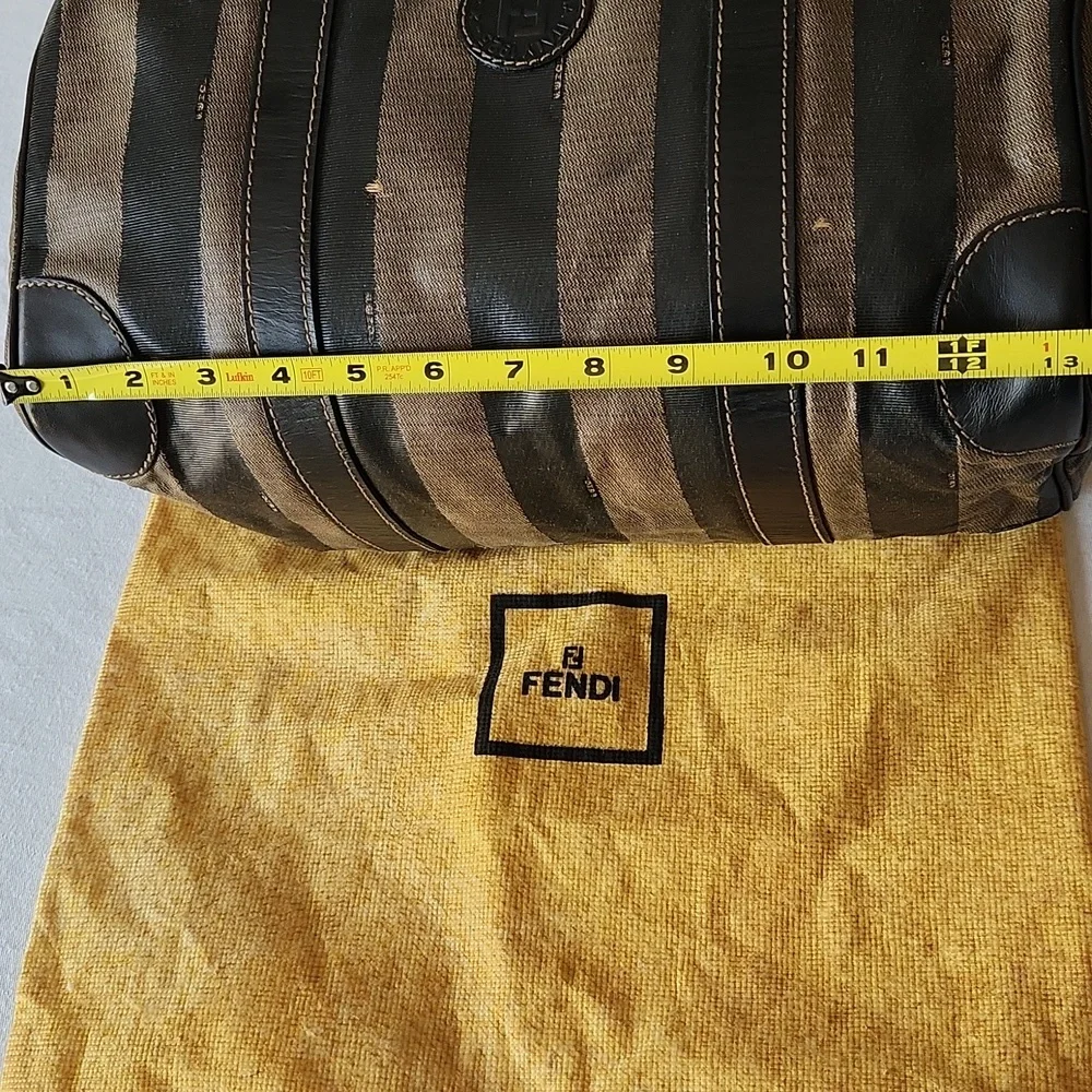 FENDI Pequin Boston Bag w/COA & dustbag - Picture 15 of 16